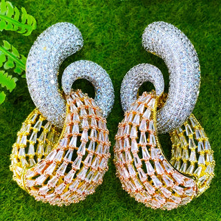 Luxury Fashion Hollow Big Pendant Earring