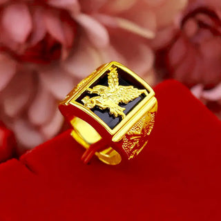 Premium Gold AU999 Men's Ring