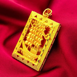 Men's 24K Gold Smooth - Sailing Pendant - Epictzar Intl.