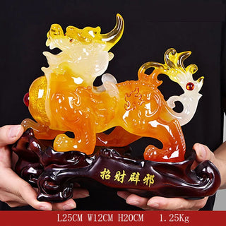 Lucky Pixiu Pi Yao Ornaments, Living Room Decor, Feng Shui Home Decoration, Craft Statues Sculptures, Craft Figurines Gift