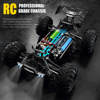 Teeggi 16101 /16102 PRO 1:16 High Speed RC Car With LED Light Drift 70KM/H 4WD RC Off-Road Car Monster Truck Toy For Kid Gifts
