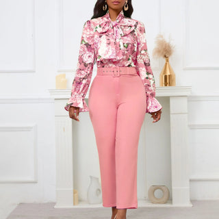 Elegant Female Outfits Matching Pants Sets