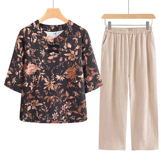 Casual Printed Sleepwear Pajamas Set