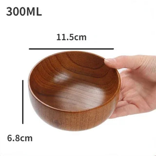 Retro Household Tableware Wooden Bowls