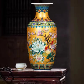 Ceramic Flowers Decoration Arrangement Vase