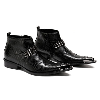 Elegant Genuine Leather Luxury Ankle Boots