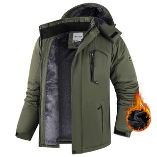 Warm Windproof Fleece Thicken Solid Jacket