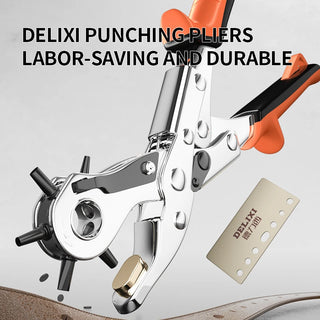 Multi-function Punch Pliers Round Hole Oval Hole DIY Tool Watchband Strap Household Leathercraft Leather Belt Hole Punch Plier