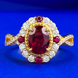 Oval Cut Vintage Engagement Ring