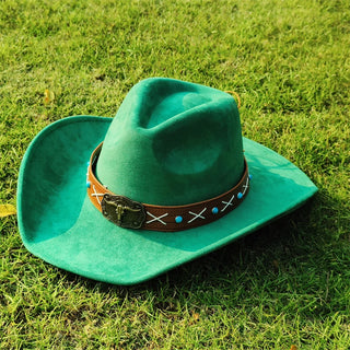 Wide Brim Fedora Felt Hat