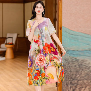 Women's Short Sleeved Floral Sleepwear