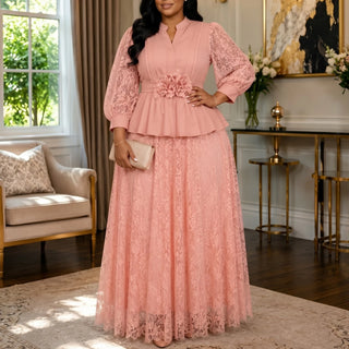 Elegant Lace Wedding Party Skirt Set