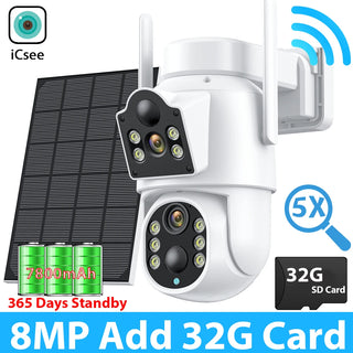Solar WIFI Dual Lens Security Camera