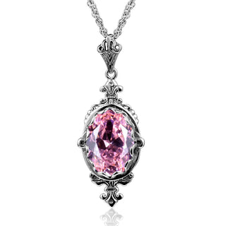 Trendy Garnet Vintage Wedding Pendant