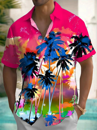 Leisure Street Walk Hawaiian Printed Full Open Button Shirt - Epictzar Intl.