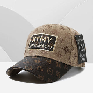 Men's Korean Version Trendy and Fashionable Embroidered Baseball Cap Adjustable Casual Versatile Sun Shading Duckbill Cap