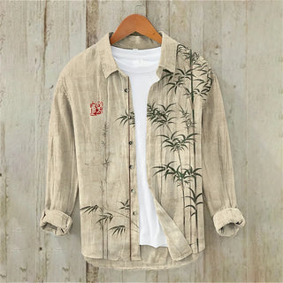 High Quality Bamboo Art Linen Shirt