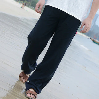 Casual Elastic Waist Lightweight Pants