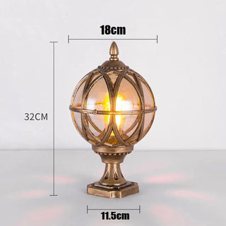 Round Ball Yard Post Pillar Lamp