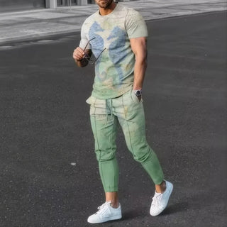 Men's Sports Short Sleeve Set