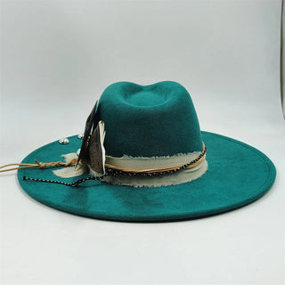 Retro Suede Fedora Jazz Party Hats