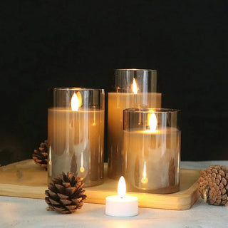 Rechargeable LED Flameless Candle Set