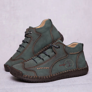 Fashion Men Ankle Boots Handmade Mens Boots Lightweight Mens Designer Boots Outdoor Sneakers Leather Work Boots Plus Size 38-48