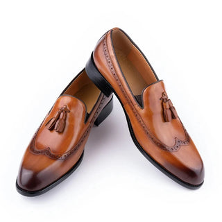 Genuine Cowhide Handmade Businessmen Loafers