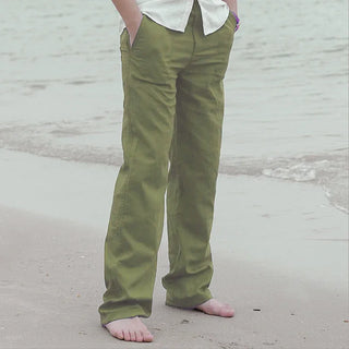 Casual Elastic Waist Lightweight Pants