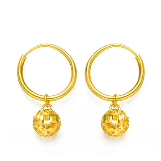 Elegant Stars Prosperous 24K Gold Earrings