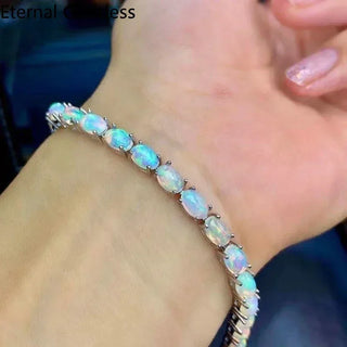 Natural Opal Colorful Stone Bracelet