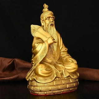 Feng Shui Brass Taishang Laojun Statue