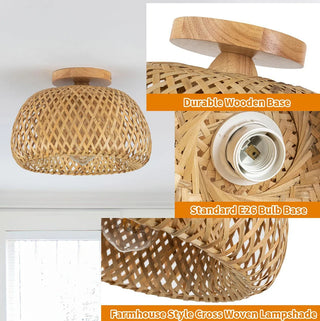 Bamboo Hand Weaving Ceiling Lights