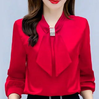 Office Lady Long Sleeve Blouse