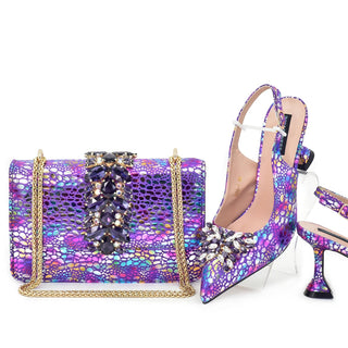 Decorated Italian Shoes & Bags Set