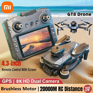 Xiaomi GT8 Drone 8K HD Professional 360° Dual Cameras GPS 5G WIFI Brushless Motors Obstacle Avoidance Foldable Quadcopter Toys