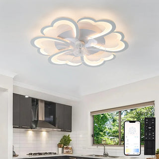 Modern Sleek Ceiling Fan LED Light