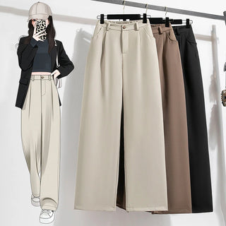 High Waist Wide Leg Ladies Trousers