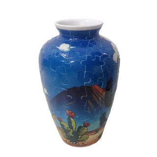 Creative 3D Puzzle Vase DIY Artistic Flower Arrangement Vase Building Block Waterproof Flower Vase Jigsaw for Children/Adults