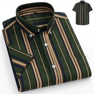 Elegant Designer Short Sleeve Plaid Shirts - Epictzar Intl.