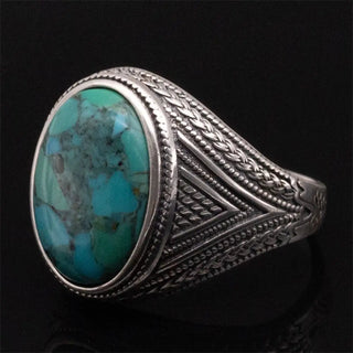 Natural Vintage Handmade Turquoise Stone Ring