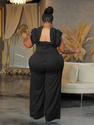 Women Elegant One Piece Zipper Jumpsuit