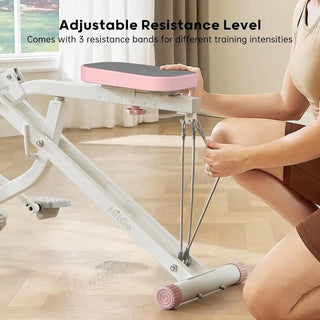 Foldable Leg Trainer Squat & Rowing Machine