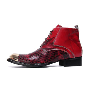 Genuine Leather Zipper Ankle Boots