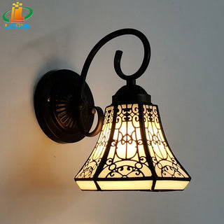 Antique Tiffany Style Balcony Light Fixture