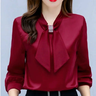 Office Lady Long Sleeve Blouse