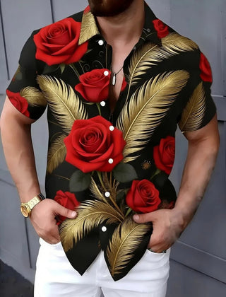 Vintage Artistic Elegant Floral Print Shirt - Epictzar Intl.