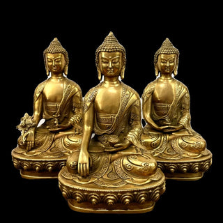 Tibetan Brass Buddhism Bronze Buddha Statue