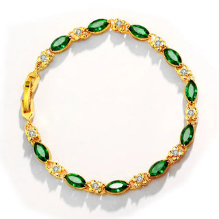 Luxury 24K 9999 Pure Gold real gold Girl Bracelet Ruby Bracelet