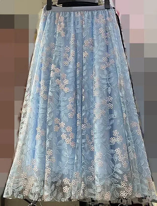 Vintage Embroidery Ethnic Style Party Skirt